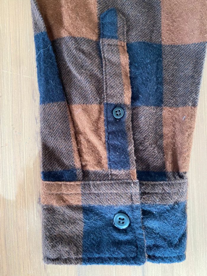 Chemise In Extenso marron et noire à gros carreaux taille M - photo numéro 7