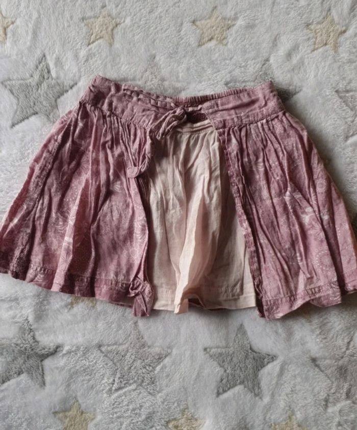 Jupe porte feuille violette rose