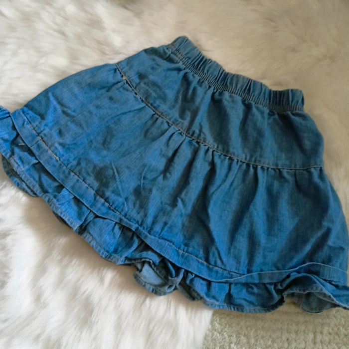 Ravissante jupe jeans froufroutante - photo numéro 4