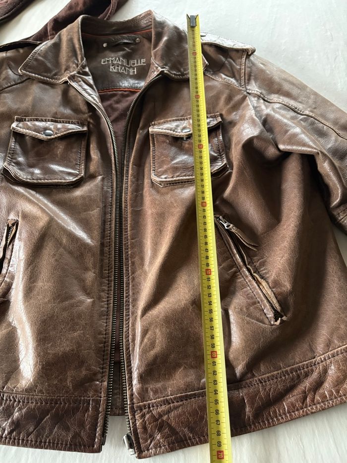 Blouson cuir homme taille M emanuelle khanh - photo numéro 5