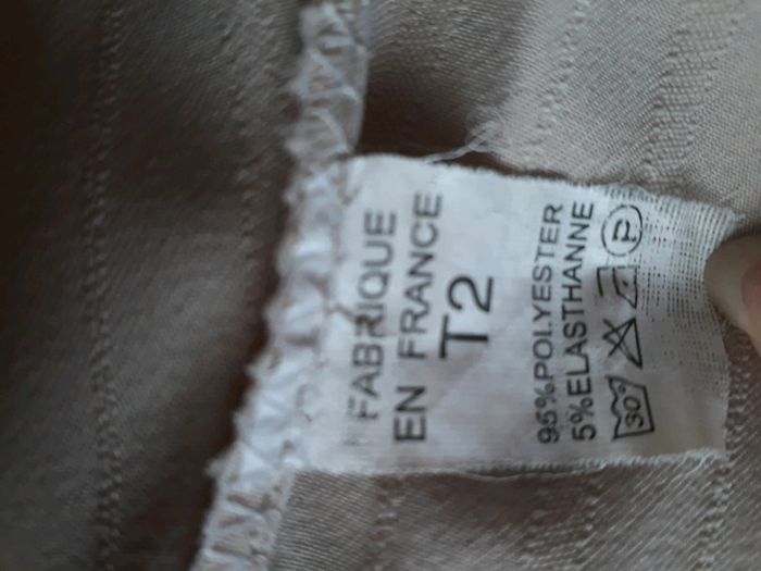 Pantacourt femme beige T2 - photo numéro 4