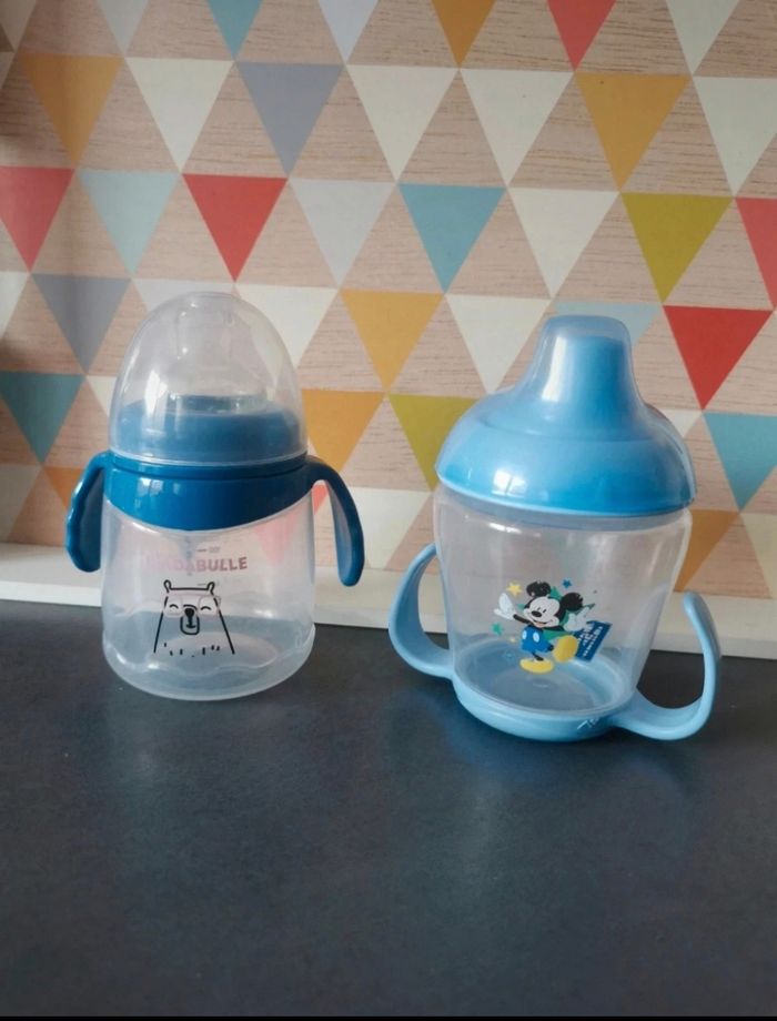 Lot Tasses d'apprentissage bébé avec poignées