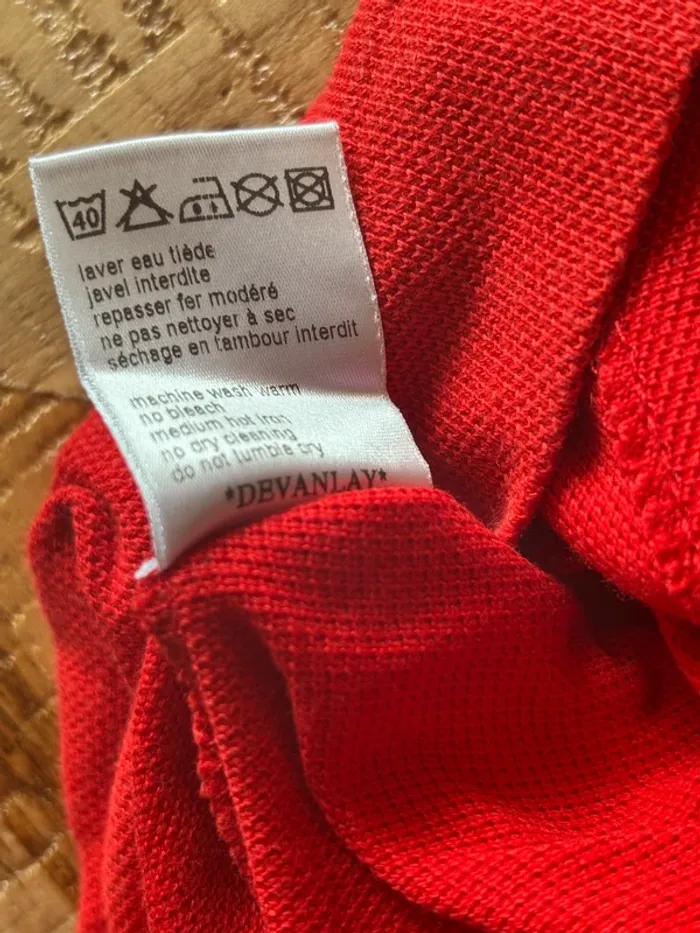 Polo Lacoste rouge - photo numéro 5