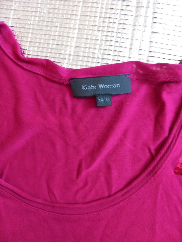 Débardeur T54 viscose Kiabi framboise - photo numéro 2
