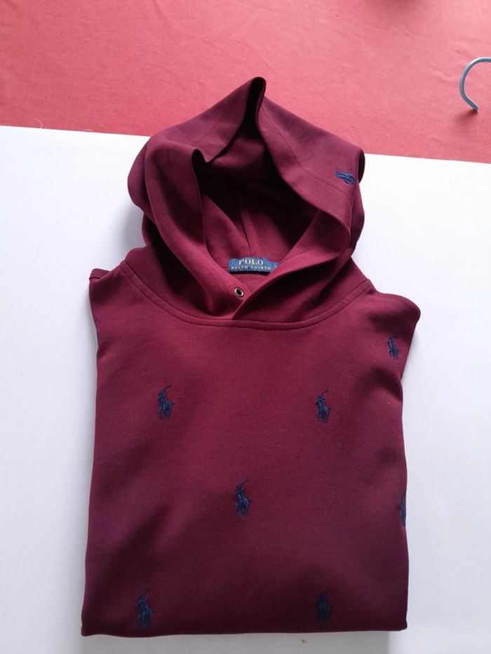 Sweat capuche polo ralph lauren brodé Pink pony xl