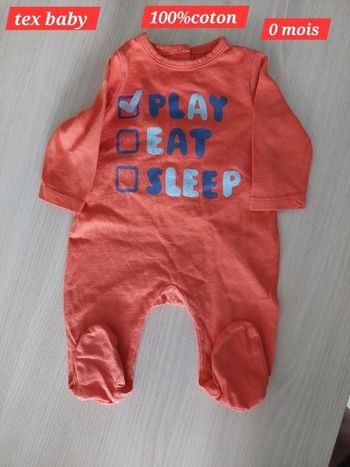 Grenouillère légère fille 0 mois