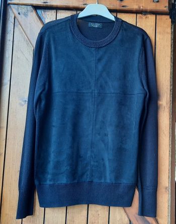 Pull noir, homme, Zara, taille S