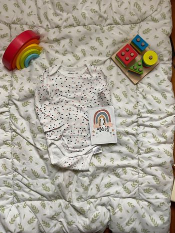 body manches longues blanc motifs étoiles 12 mois gémo