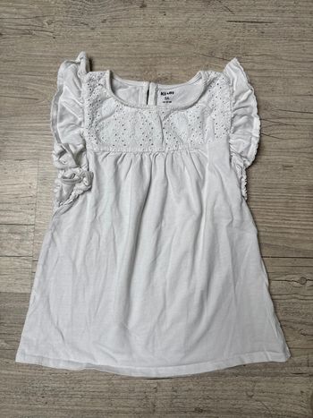 Haut blanc Kiabi 8ans TBE