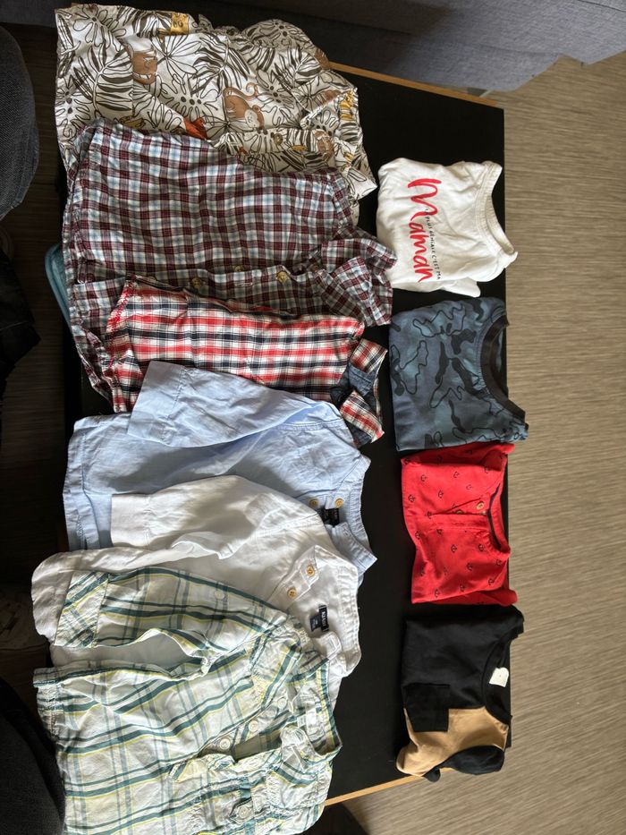 Lot de vêtement (chemise et tee shirt)