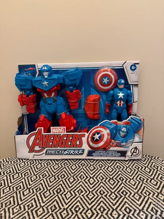 Marvel Avengers - Figurine 20 cm Captain America Mech Strike- 4 ans et +