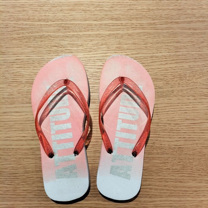 Tongs rose/ blanc - 32 - photo numéro 2