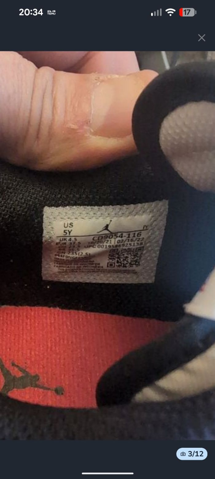 Air Jordan legacy 312 low T 37'5 - photo numéro 2