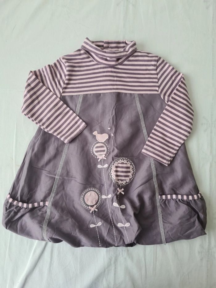 Robe manches longues 12 mois