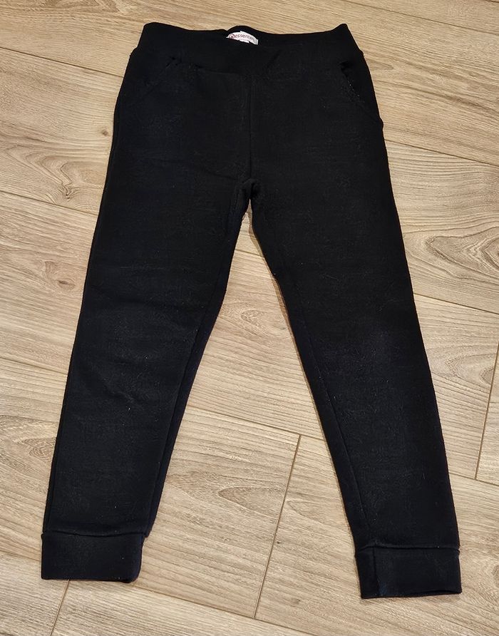 Lot 3 pantalons molletonnés fille - Taille 6 ans - photo numéro 2
