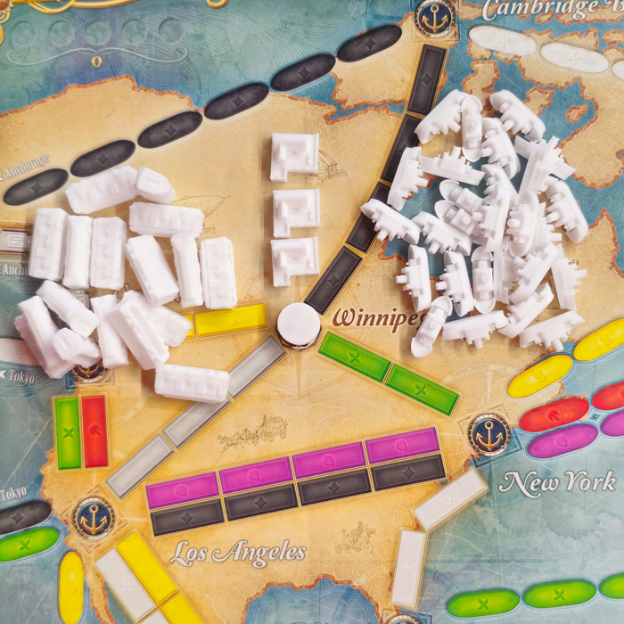 Trains Bateaux blanc pour les aventuriers du rail autour du monde