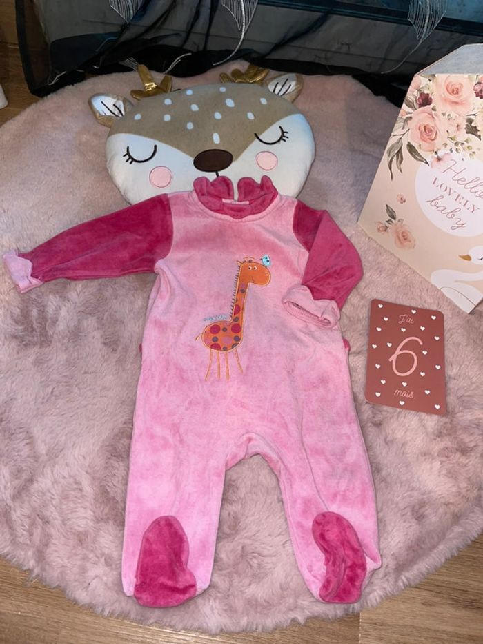 Lot de 2 pyjama velours 6mois - photo numéro 4