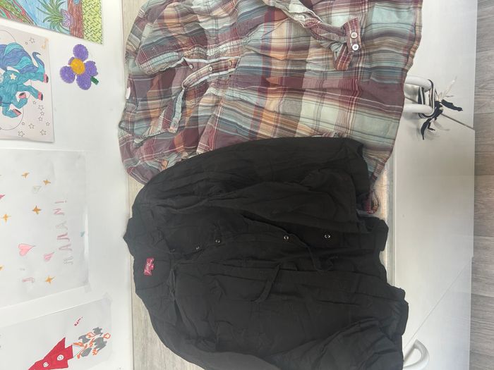 Lot 24 vêtements fille 12 ans complet pantalon robes chemise veste haut gilet pull - photo numéro 3