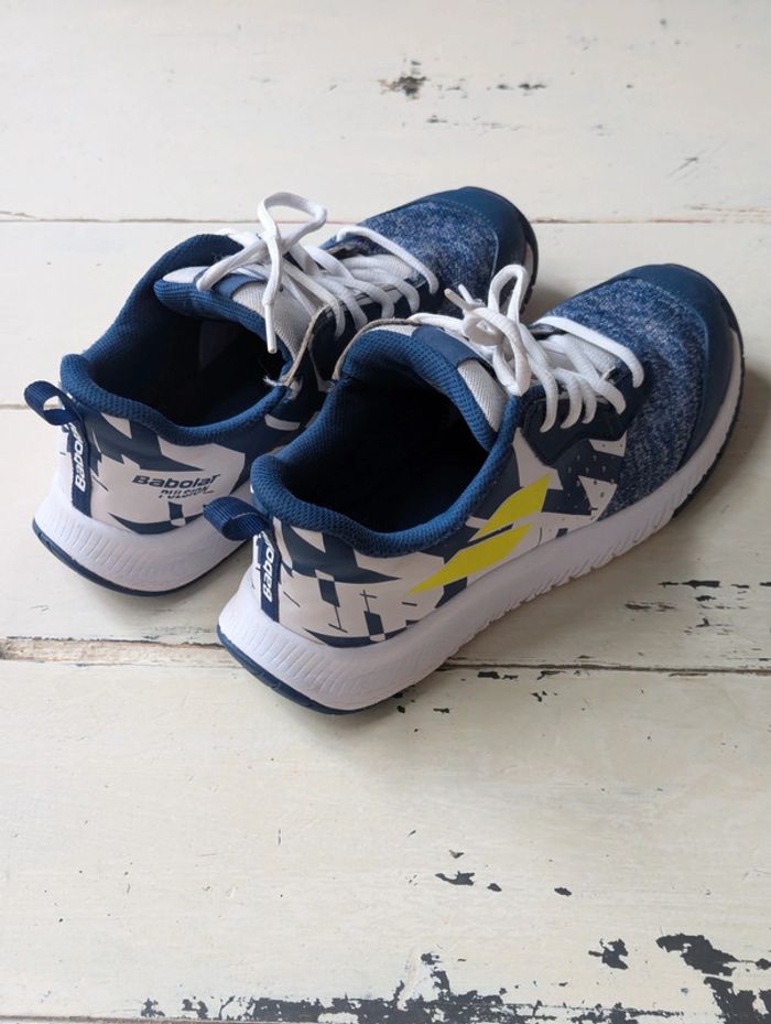 Chaussures de tennis junior bleu Babolat Pulsion All Court - Taille 39 - photo numéro 7