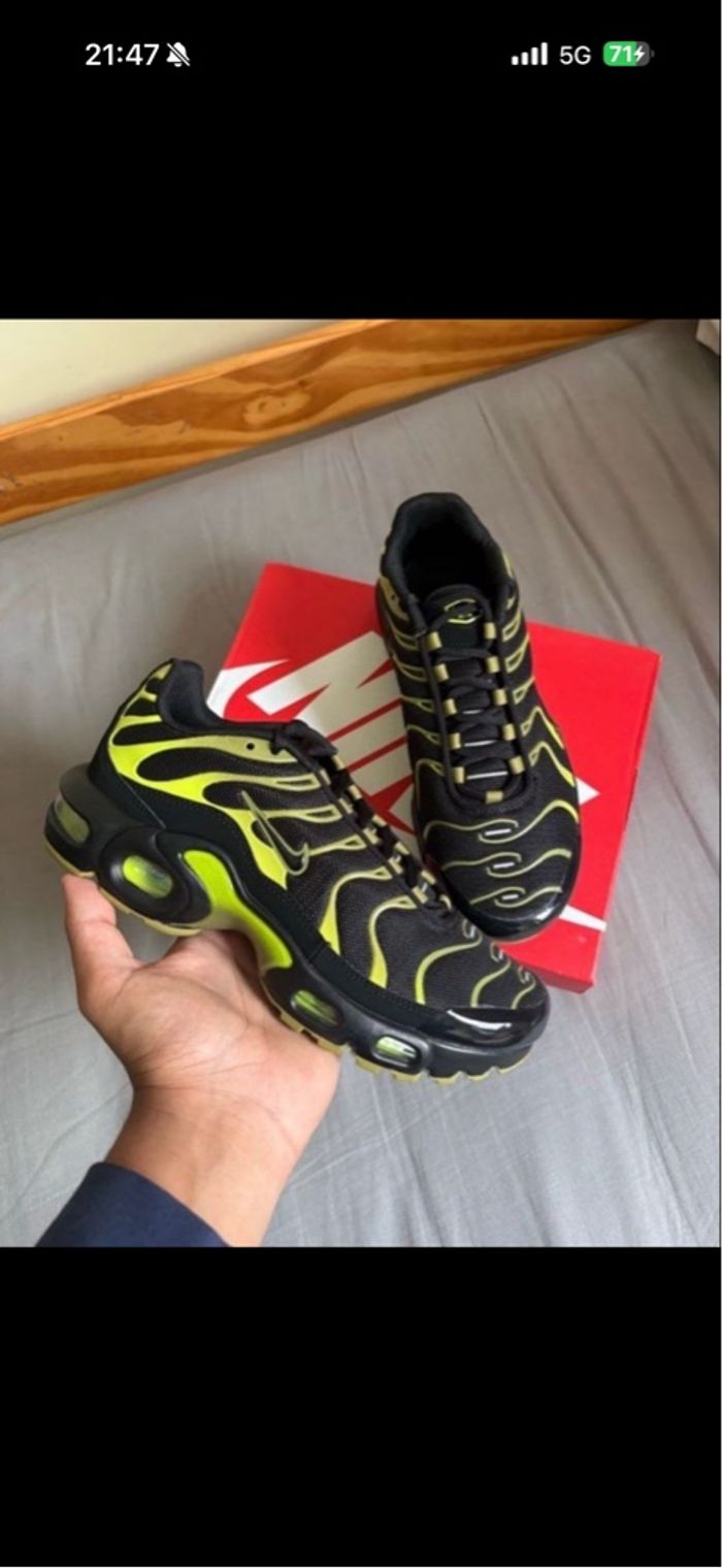 Nike tn noir vert fluo 36