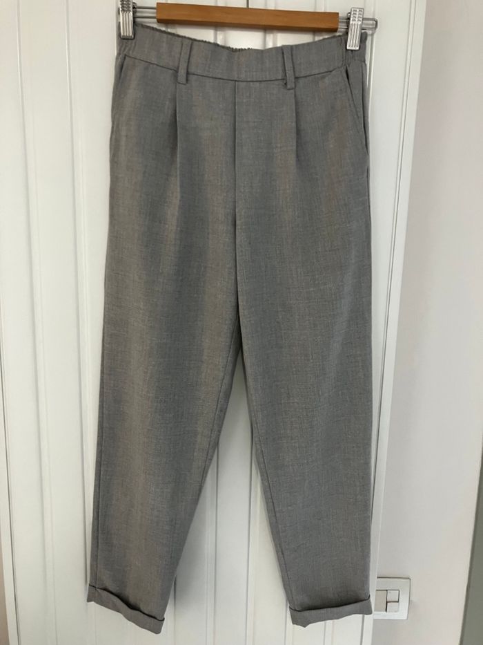 Pantalon fluide gris
