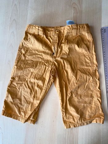 Short garçon moutarde jaune 5 ans
