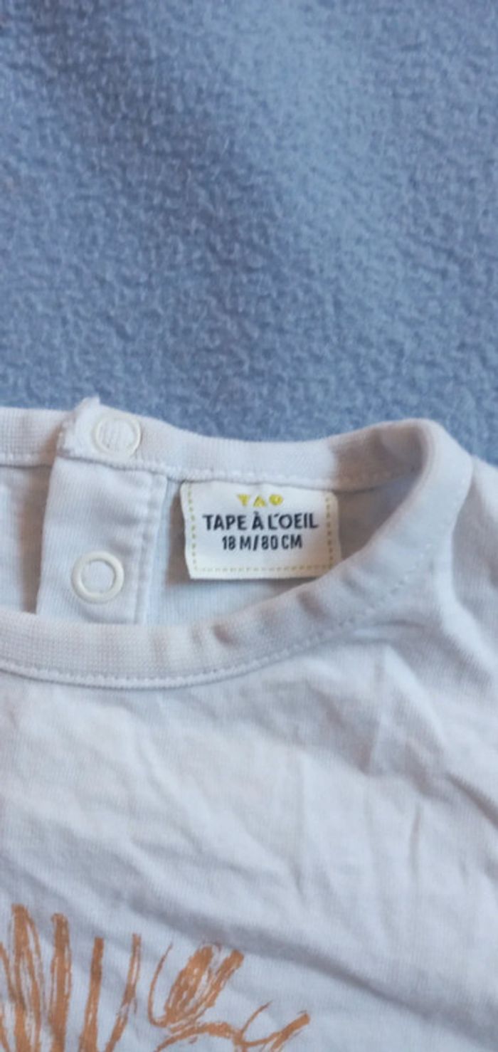Tee-shirts Tape a l'œil taille 18 mois - photo numéro 2