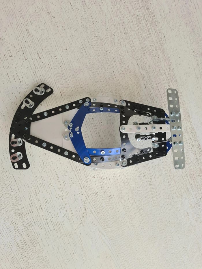 Meccano Supercar 25-en-1 6044495 bleu pièces carrosserie voiture du kit coffret 25 modèles motorisé