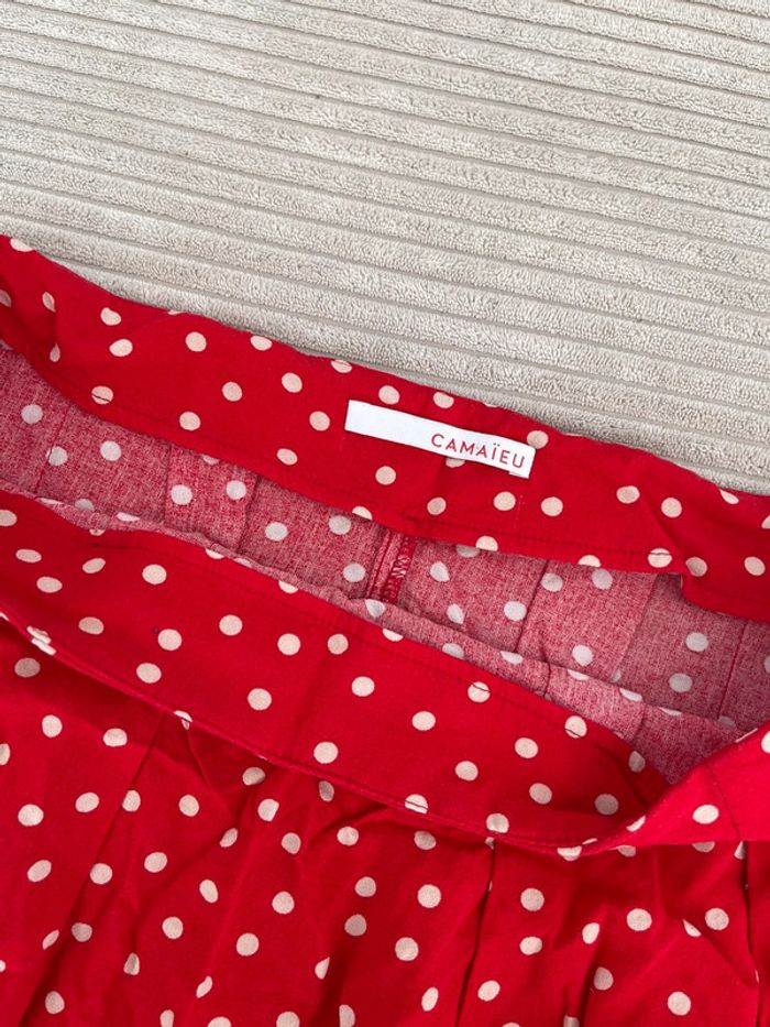 Jupe rouge à pois blanc - photo numéro 4
