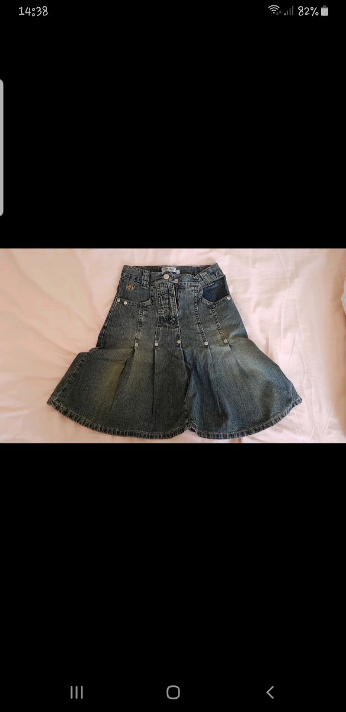 Jupe en jean style délavé