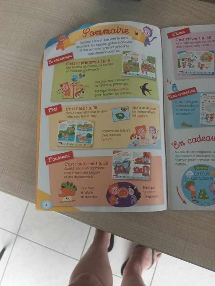 Livre j'apprends les saisons avec Gus et Zoé - photo numéro 2