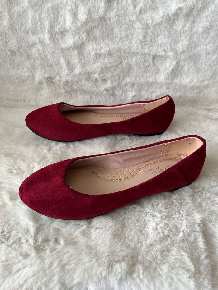 Ballerines bordeaux pointure 36 - photo numéro 2