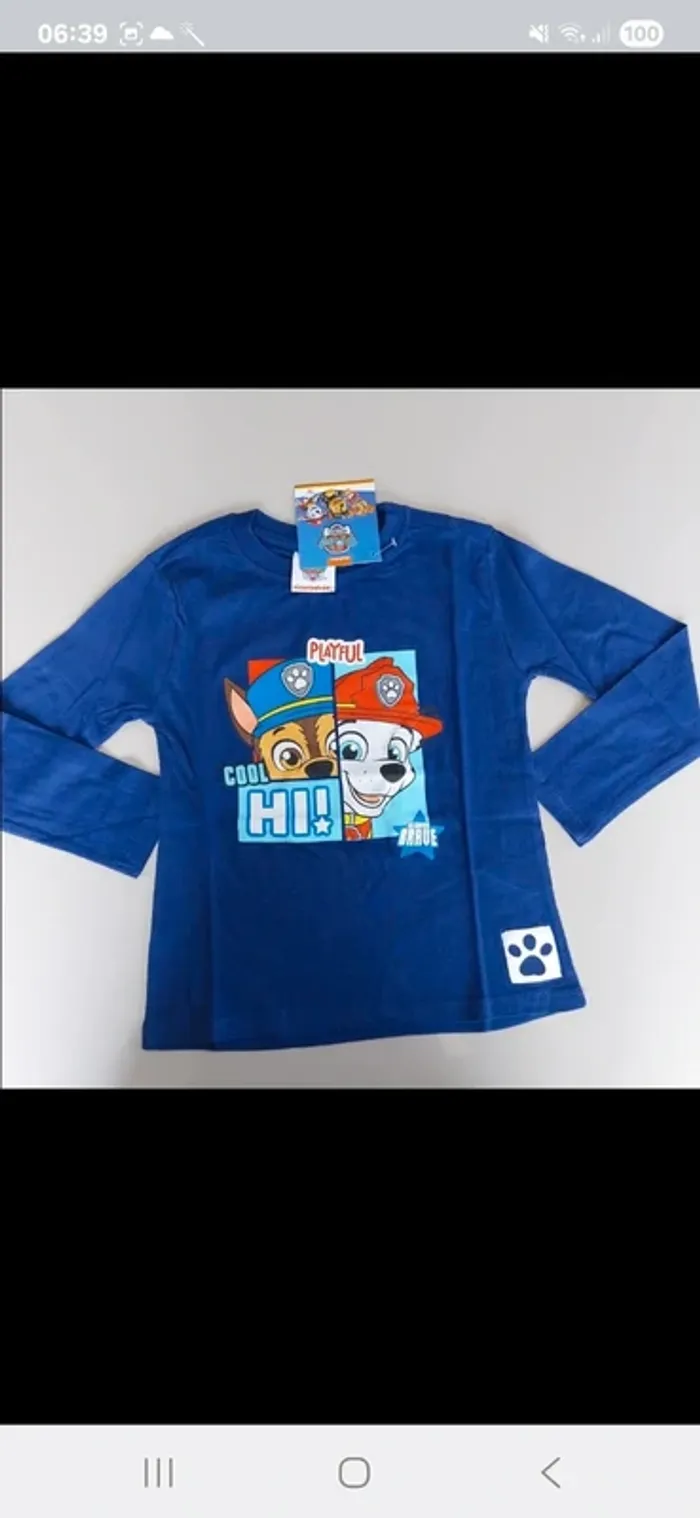 Tee shirt pat patrouille