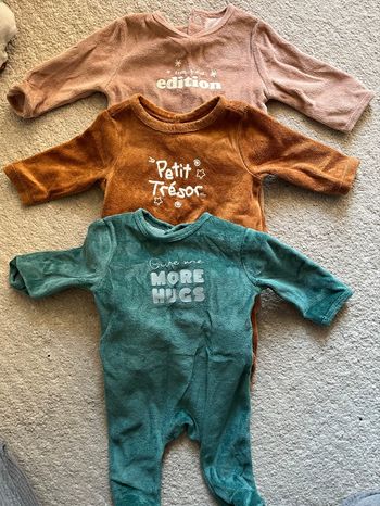 Lot de 3 pyjamas 