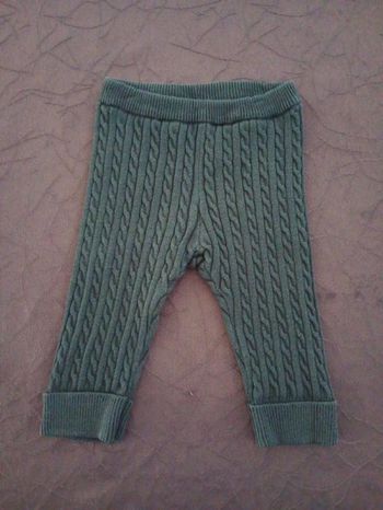 Pantalon bébé laine tricot gris gemo