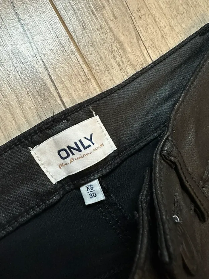 Pantalon skinny noir only taille xs enduit - photo numéro 4