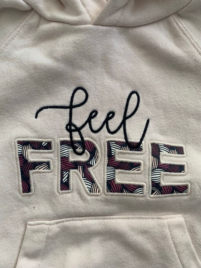 Sweat rose à capuche Okaidi 3 ans - photo numéro 2