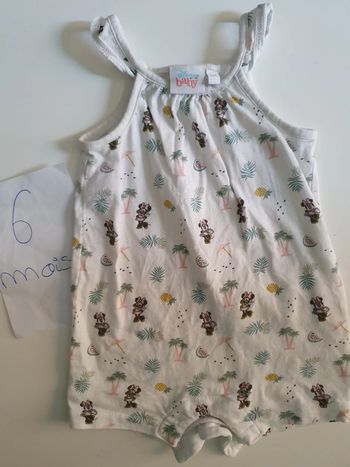 Combi short Minnie, 6 mois