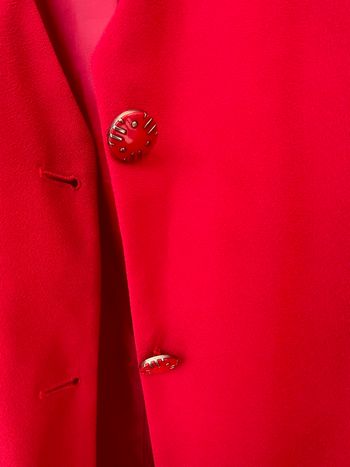 Ensemble Tailleur Jupe Vintage Rouge Vif - Daxon - Taille 48