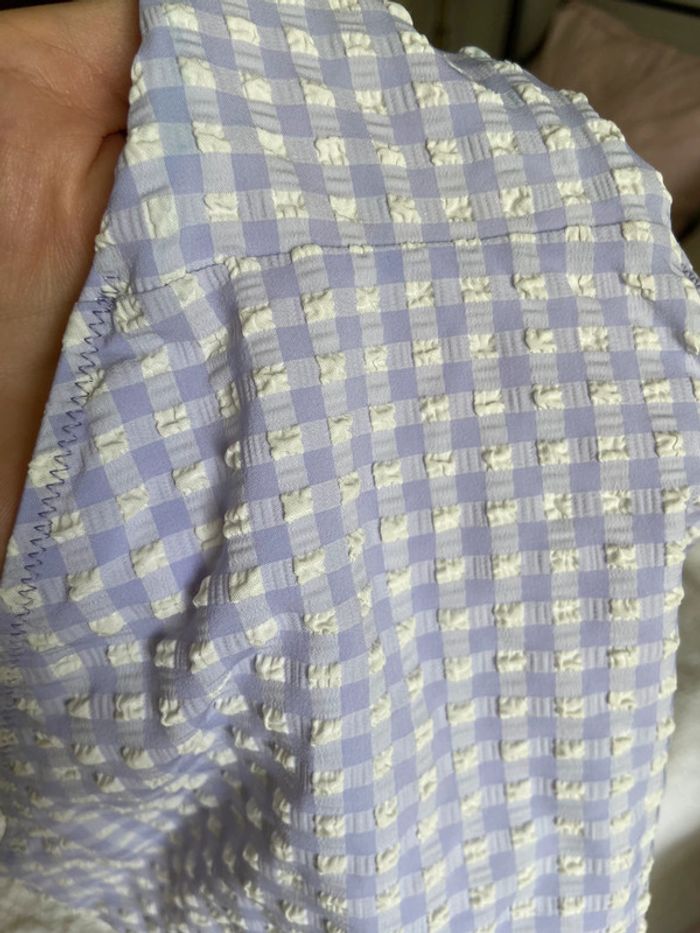 Maillot deux pièces Etam vichy blanc et mauve taille 36 - photo numéro 8