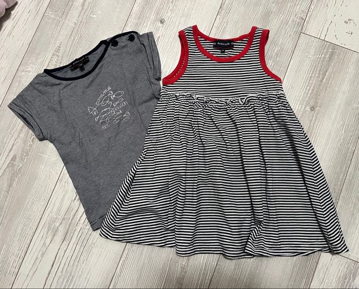 Lot robe + tee-shirt armor lux 4ans