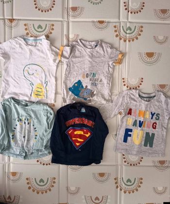 Lot tshirt 9 mois garçon 