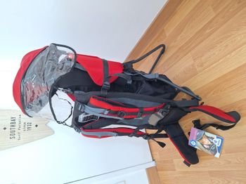 Porte bébé deuter kid confort 1 avec étriers repose-pieds