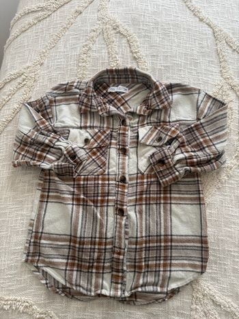 Surchemise fille 6 ans beige/ marron Zara