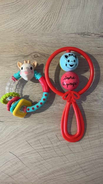 Lot 2 hochets Sophie la girafe