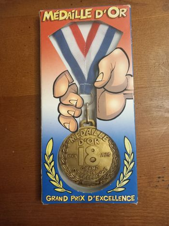 Médaille d'or 18 ans