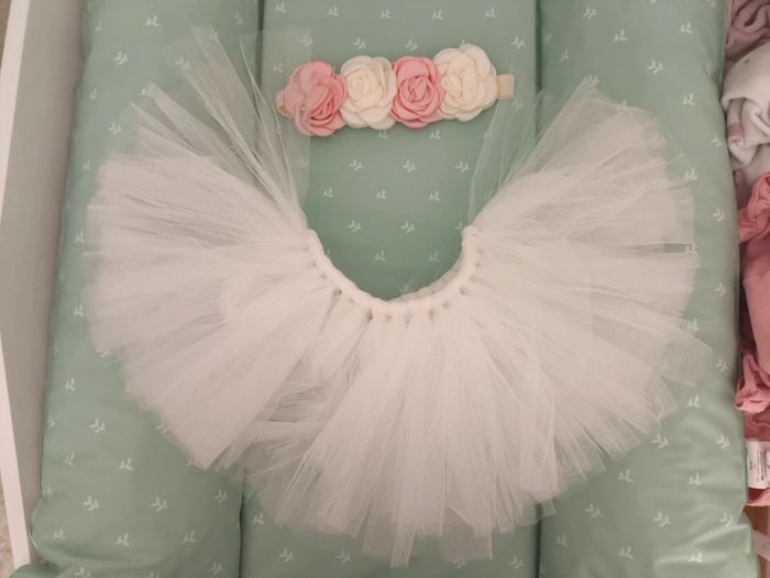 Jupe tutu + serre tête 0-3mois