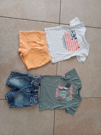 Lot 2 ensemble été garçon 