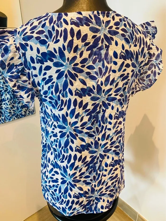 Blouse femme bleu T38/40 neuf - photo numéro 5