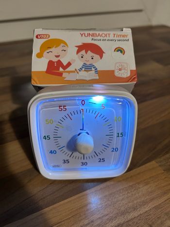 Minuteur visuel enfant arc-en-ciel 60 min 